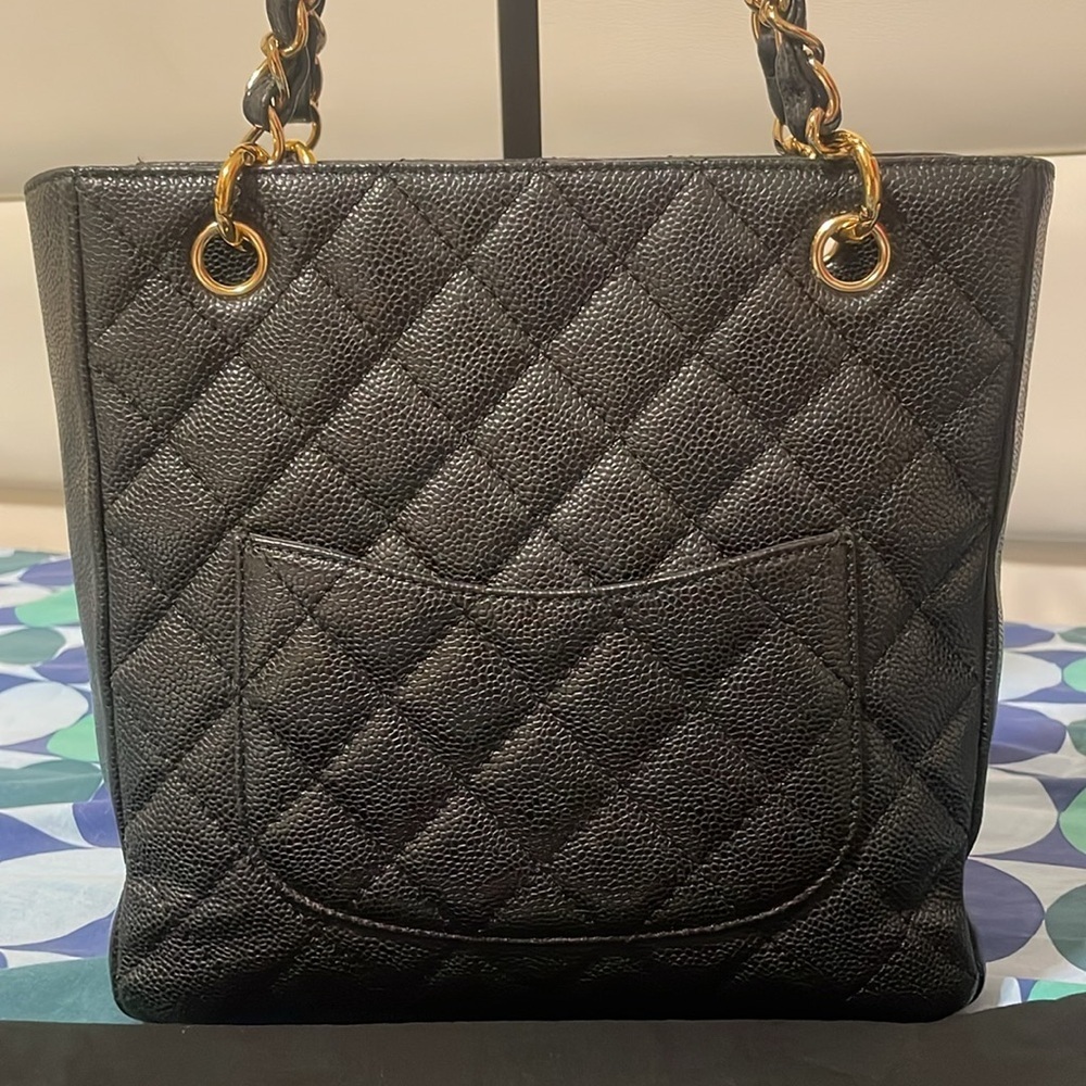 Chanel PST Black Quilted Caviar Shoulder Bag - Picture 4 of 16
